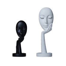 Load image into Gallery viewer, Black White Face Figurines