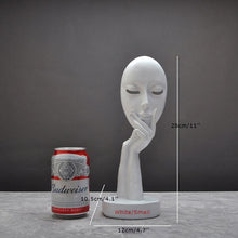 Load image into Gallery viewer, Black White Face Figurines