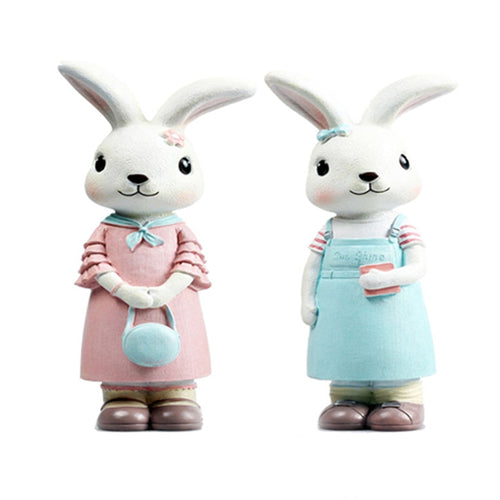 Rabbits Miniature Figurines